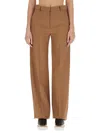 Stella Mccartney Straight Wool Trousers For Men. In Beige