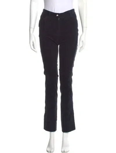 Pre-owned Stella Mccartney Straight Leg Pants In Black