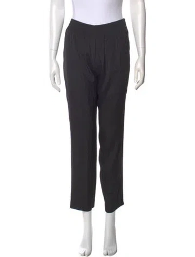 Pre-owned Stella Mccartney Straight Leg Pants In Black