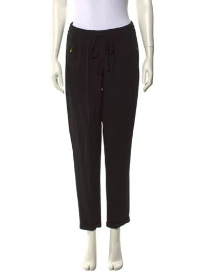 Pre-owned Stella Mccartney Straight Leg Pants In Black