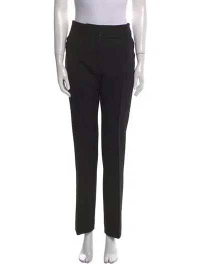 Pre-owned Stella Mccartney Straight Leg Pants In Black