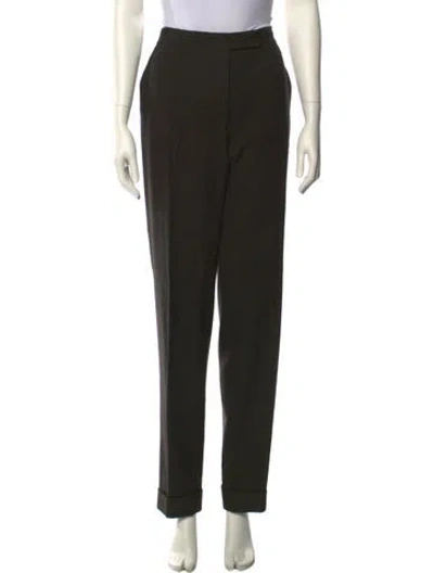 Pre-owned Stella Mccartney Straight Leg Pants In Black
