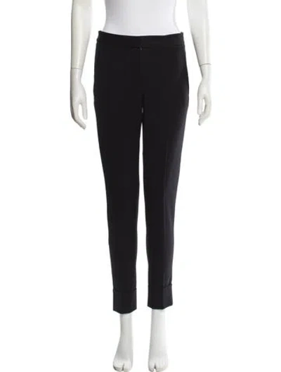 Pre-owned Stella Mccartney Straight Leg Pants In Black