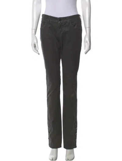 Pre-owned Stella Mccartney Straight Leg Pants In Black