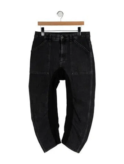 Pre-owned Stella Mccartney Straight Leg Pants In Black