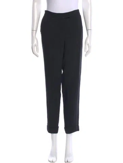 Pre-owned Stella Mccartney Straight Leg Pants In Black