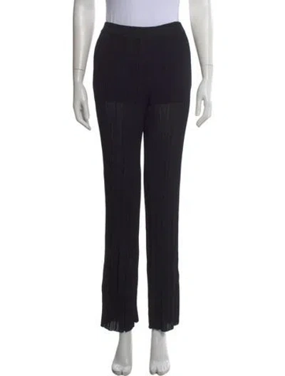 Pre-owned Stella Mccartney Straight Leg Pants In Black