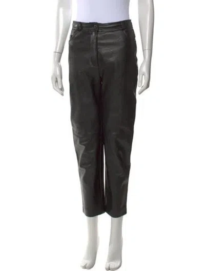 Pre-owned Stella Mccartney Straight Leg Pants In Black