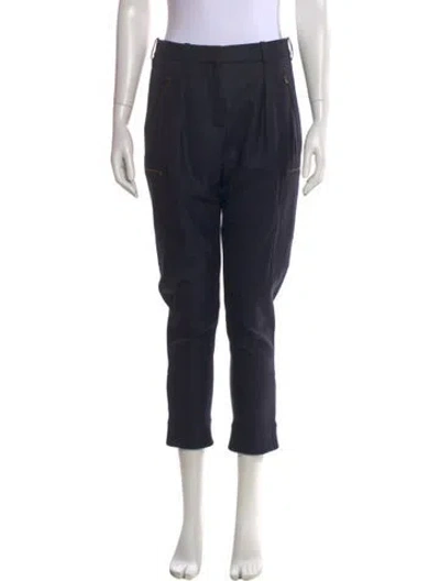 Pre-owned Stella Mccartney Straight Leg Pants In Black