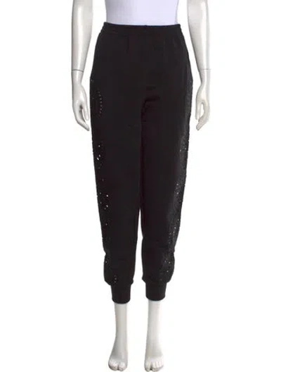 Pre-owned Stella Mccartney Straight Leg Pants In Black
