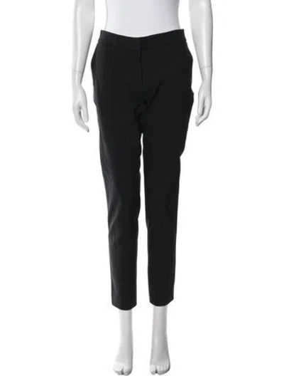 Pre-owned Stella Mccartney Straight Leg Pants In Black
