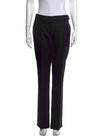 Pre-owned Stella Mccartney Straight Leg Pants In Black