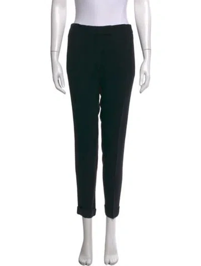 Pre-owned Stella Mccartney Straight Leg Pants In Black