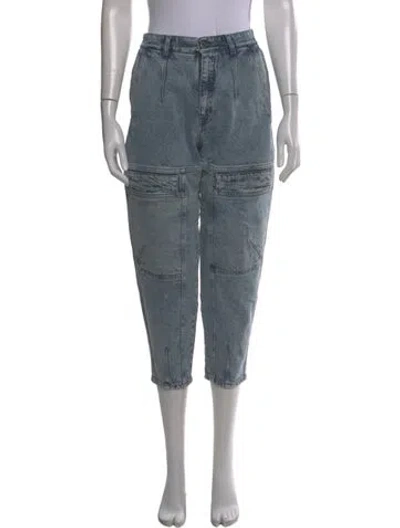 Pre-owned Stella Mccartney Straight Leg Pants In Blue
