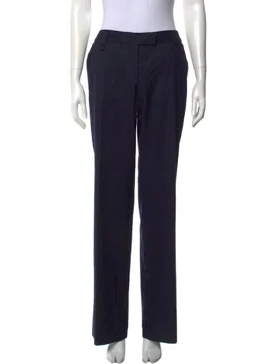 Pre-owned Stella Mccartney Straight Leg Pants In Blue