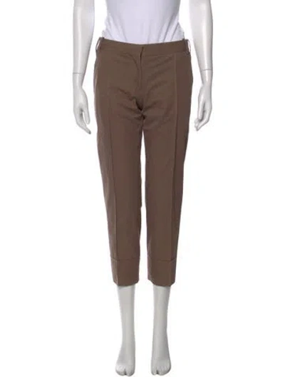 Pre-owned Stella Mccartney Straight Leg Pants In Brown