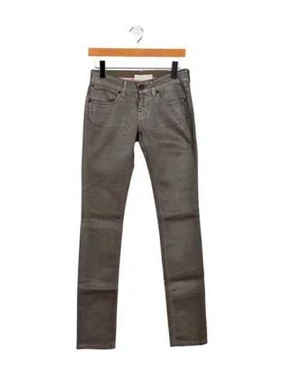 Pre-owned Stella Mccartney Straight Leg Pants In Gray