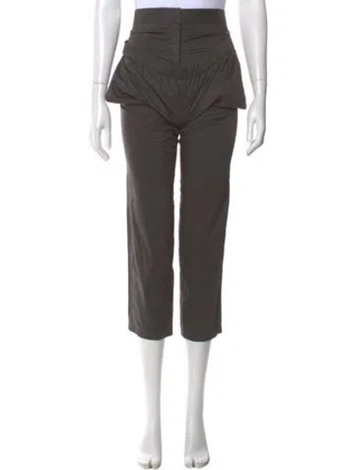 Pre-owned Stella Mccartney Straight Leg Pants In Gray