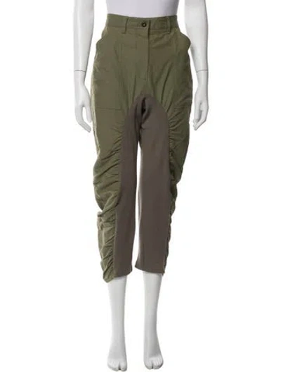 Pre-owned Stella Mccartney Straight Leg Pants In Green