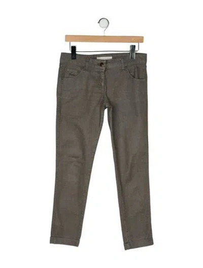 Pre-owned Stella Mccartney Straight Leg Pants In Green