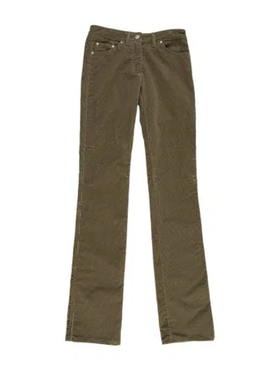 Pre-owned Stella Mccartney Straight Leg Pants In Green
