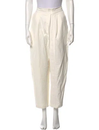 Pre-owned Stella Mccartney Straight Leg Pants In Neutral