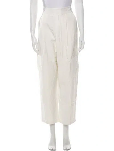 Pre-owned Stella Mccartney Straight Leg Pants In Neutral