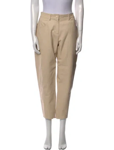 Pre-owned Stella Mccartney Straight Leg Pants In Neutral