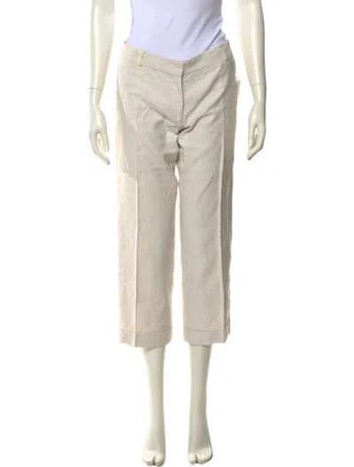 Pre-owned Stella Mccartney Straight Leg Pants In Neutral