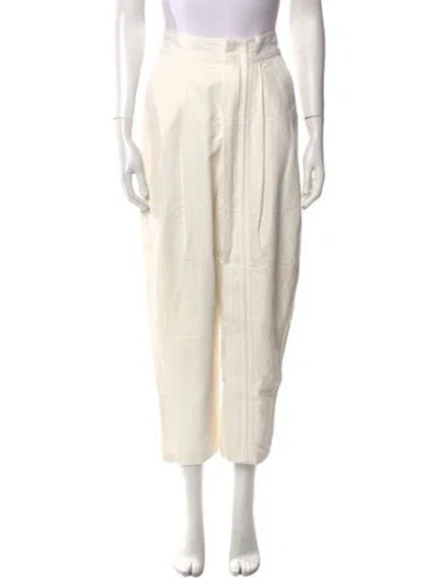 Pre-owned Stella Mccartney Straight Leg Pants In Neutral