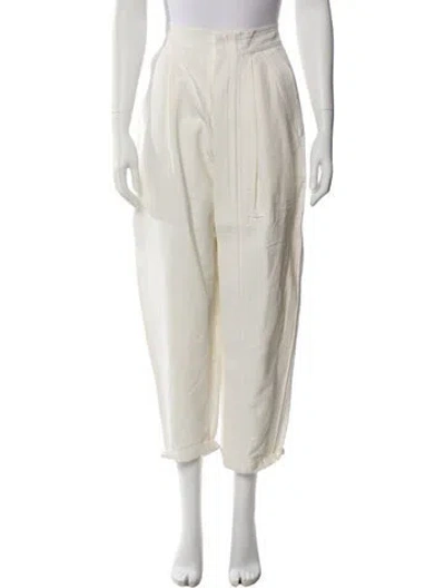 Pre-owned Stella Mccartney Straight Leg Pants In Neutral