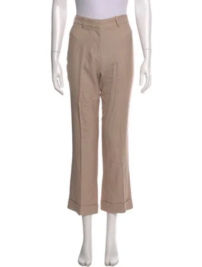 Pre-owned Stella Mccartney Straight Leg Pants In Neutral