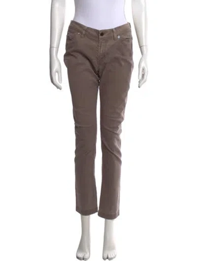 Pre-owned Stella Mccartney Straight Leg Pants In Neutral