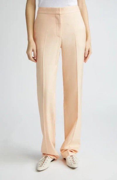 Stella Mccartney Straight Leg Pants In Peach