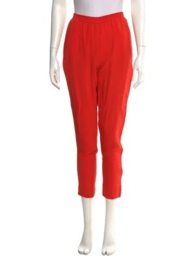 Pre-owned Stella Mccartney Straight Leg Pants In Red