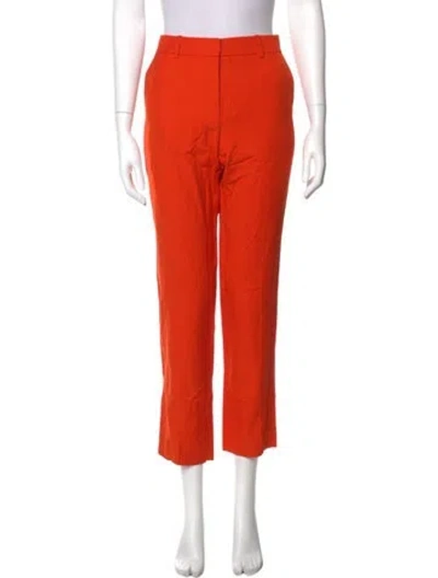 Pre-owned Stella Mccartney Straight Leg Pants In Red