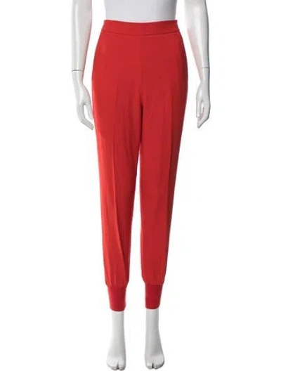 Pre-owned Stella Mccartney Straight Leg Pants In Red