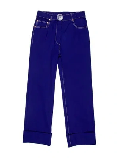Pre-owned Stella Mccartney Straight Leg Pants W/ Tags In Blue