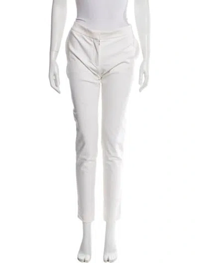 Pre-owned Stella Mccartney Straight Leg Pants In White