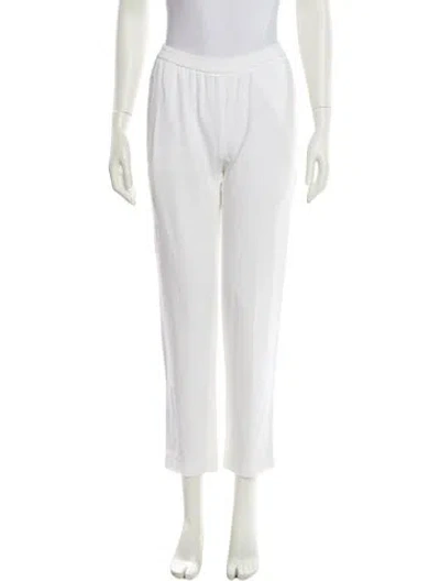Pre-owned Stella Mccartney Straight Leg Pants In White