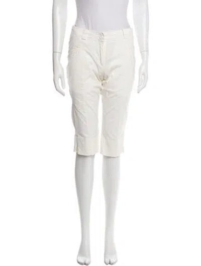 Pre-owned Stella Mccartney Straight Leg Pants In White