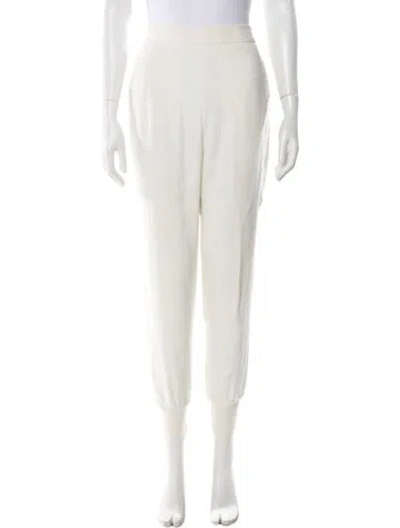 Pre-owned Stella Mccartney Straight Leg Pants In White