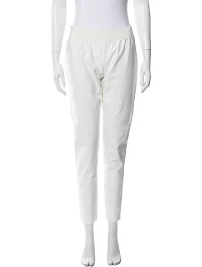 Pre-owned Stella Mccartney Straight Leg Pants In White
