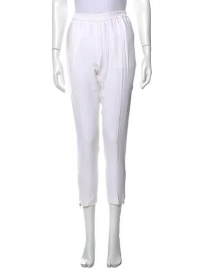 Pre-owned Stella Mccartney Straight Leg Pants In White