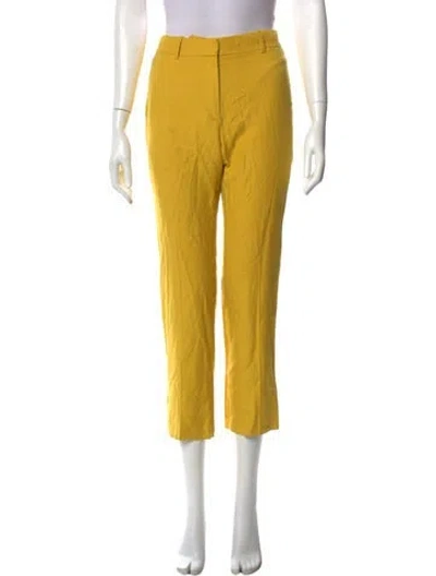 Pre-owned Stella Mccartney Straight Leg Pants In Yellow