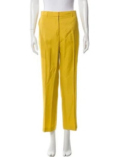 Pre-owned Stella Mccartney Straight Leg Pants In Yellow