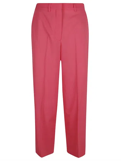 Stella Mccartney Straight Leg Pleated Trousers In Watermelon