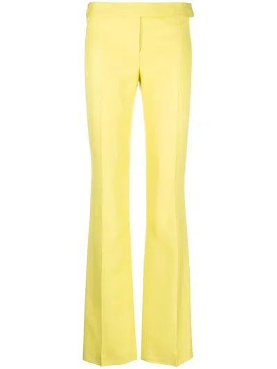 Stella Mccartney Straight-leg Tailored Trousers In Yellow