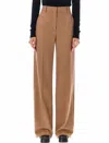 Stella Mccartney Straight Wool Trousers For Men. In Brown