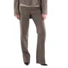 Stella Mccartney Straight-leg Wool Pants In Brown